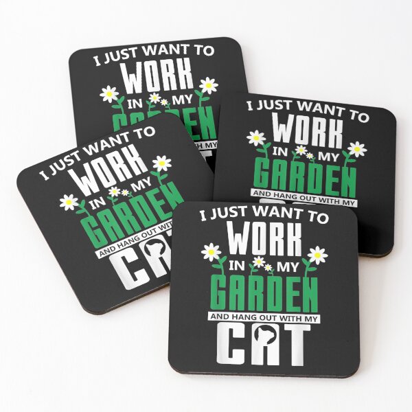 Item preview, Funny I Just Want To Work In My Garden And Take Care Of Cats designed and sold by lolahomya.