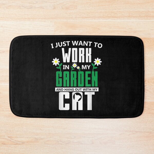 Item preview, Funny I Just Want To Work In My Garden And Take Care Of Cats designed and sold by lolahomya.