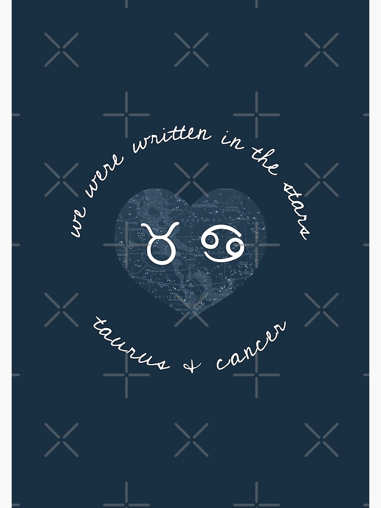 Taurus Cancer Couple Zodiac Photographic Print