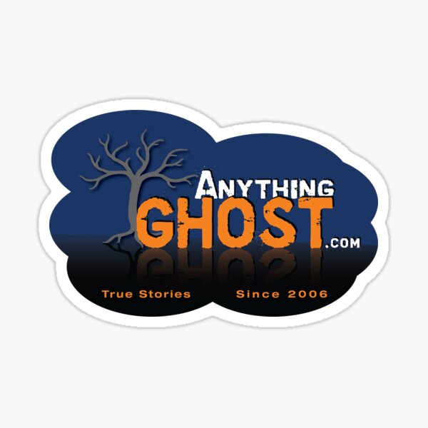 Anything Ghost Tree Logo - Blue Sticker