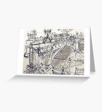 Princess Bridge Study, Melbourne Greeting Card