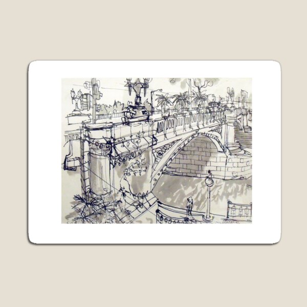 Princess Bridge Study, Melbourne Magnet