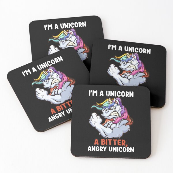 Item preview, Funny Angry Unicorn Gift for men designed and sold by BRtisticDesigns.