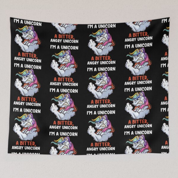 Item preview, Funny Angry Unicorn Gift for men designed and sold by BRtisticDesigns.