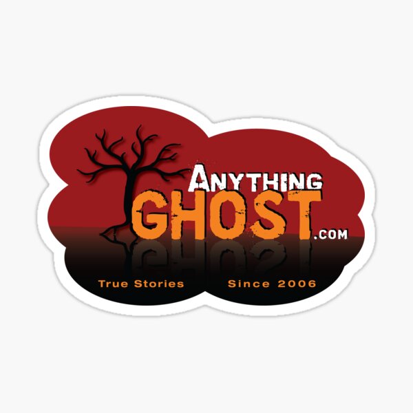 Anything Ghost Tree Logo - Red Sticker