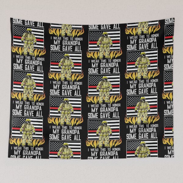 Item preview, Thin Red Line Firefighter Grandpa design firemen gift idea designed and sold by BRtisticDesigns.