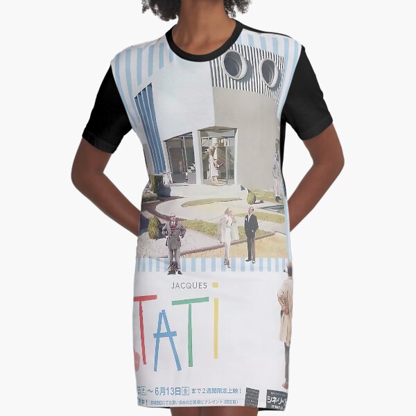 Jacques Tati Film - Graphic T-Shirt Dress
