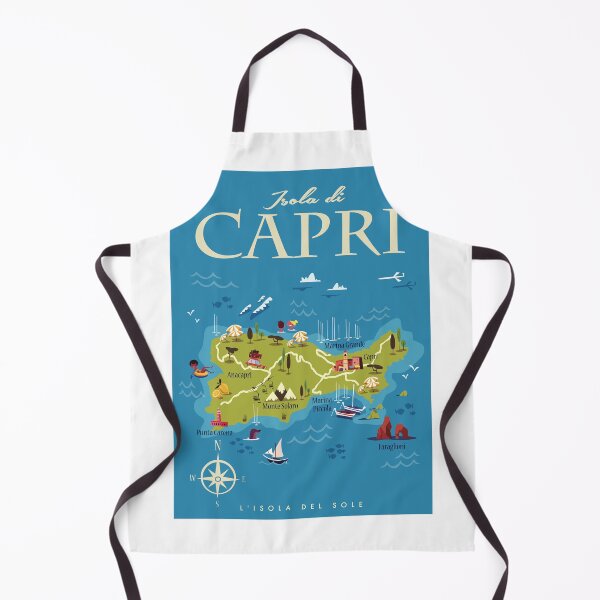 Item preview, Capri map poster designed and sold by GAGodel.