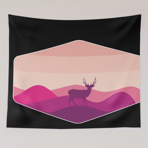 Item preview, Deer on mountain designed and sold by Periko-Drey.