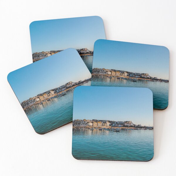 Item preview, St Ives, harbour Cornwall blue sea with fishing  boats designed and sold by kathleenjean.