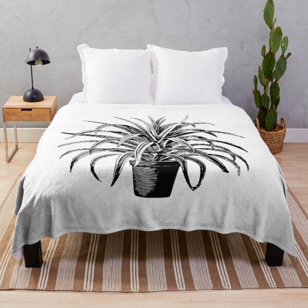 Item preview, Black and white plant artwork designed and sold by beefrancky.