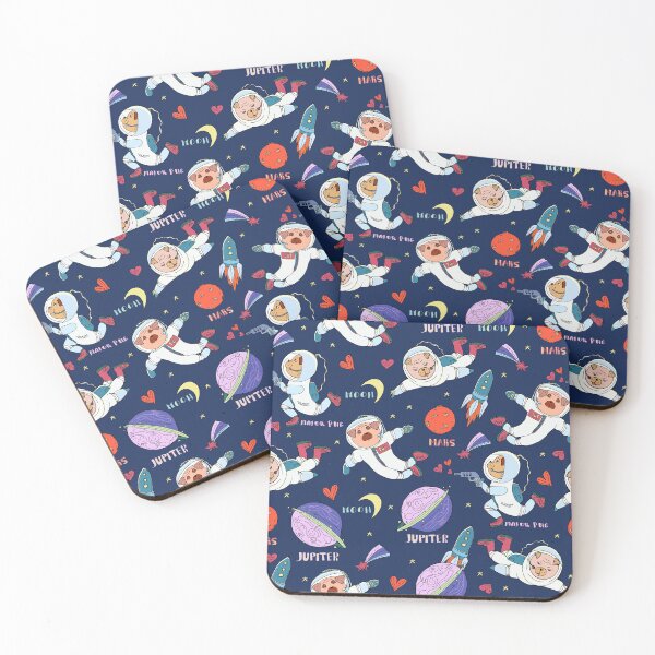 Item preview, Pugs astronauts  designed and sold by TrishaMcmillan.