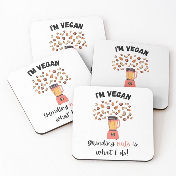 Item preview, I'M VEGAN grinding nuts is what I do! designed and sold by zanybay.