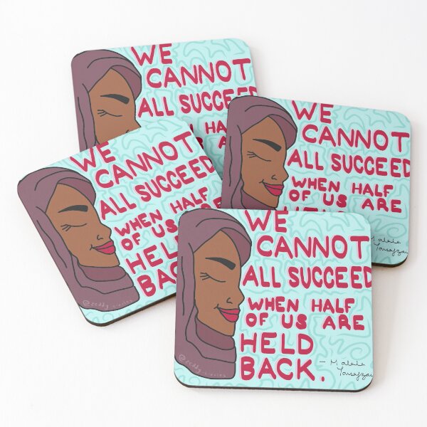 Item preview, 'We cannot all succeed when half of us are held back' - Malala Yousafzai designed and sold by Zeddy-Creates.