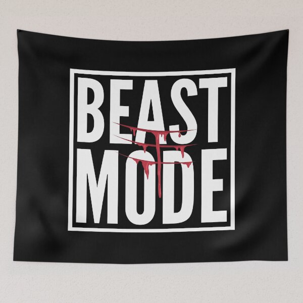 Item preview, BEAST MODE (BLOOD CLAW) GYM BANNER designed and sold by HeavyLiftGift.