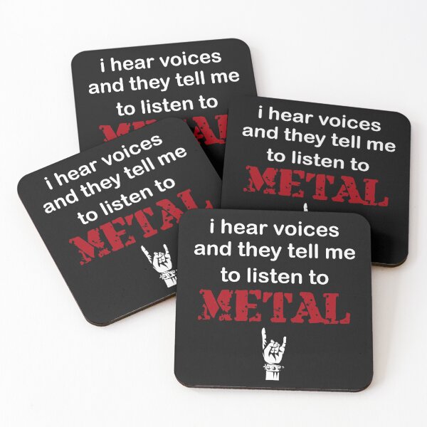 Item preview, I Hear Voices Listen to Metal designed and sold by ShirtheadDesign.