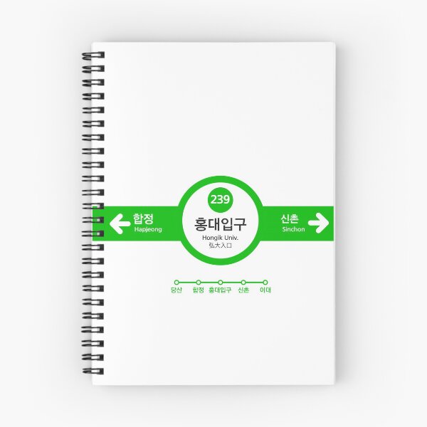 Item preview, Hongik University Station in Seoul designed and sold by withkorean.