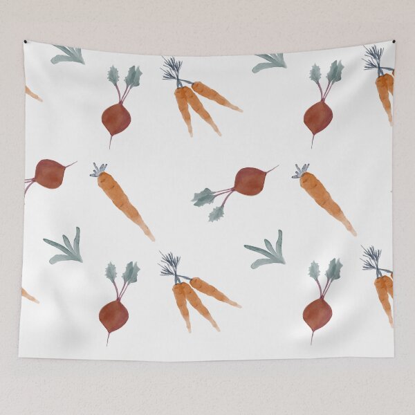 Item preview, Beets and Carrots Pattern designed and sold by Gallerisa.