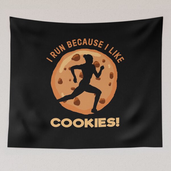 Item preview, I Run Because i like Cookies funny Diet Quote Sweet Tooth designed and sold by sillyquestions.