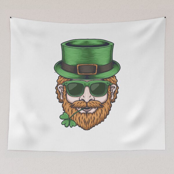 Artikelvorschau, Mann Kopf für st. Patricks Tag entworfen und verkauft von king's Outfit.