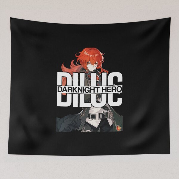 Item preview, Diluc Darknight Hero Genshin Impact designed and sold by Mathisberengar.