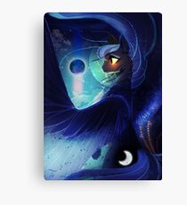 Does the Moon love the Earth Canvas Print