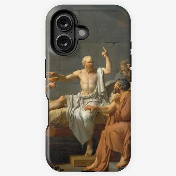 Vista previa del artículo con la obra «Muerte de Sócrates», diseñado y vendido por Phycotank.