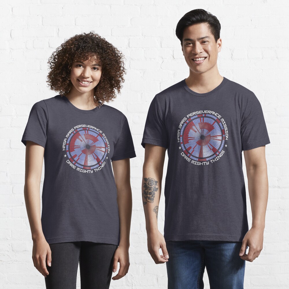 Mars Perseverance Parachute Hidden Message Dare Mighty Things Essential T-Shirt