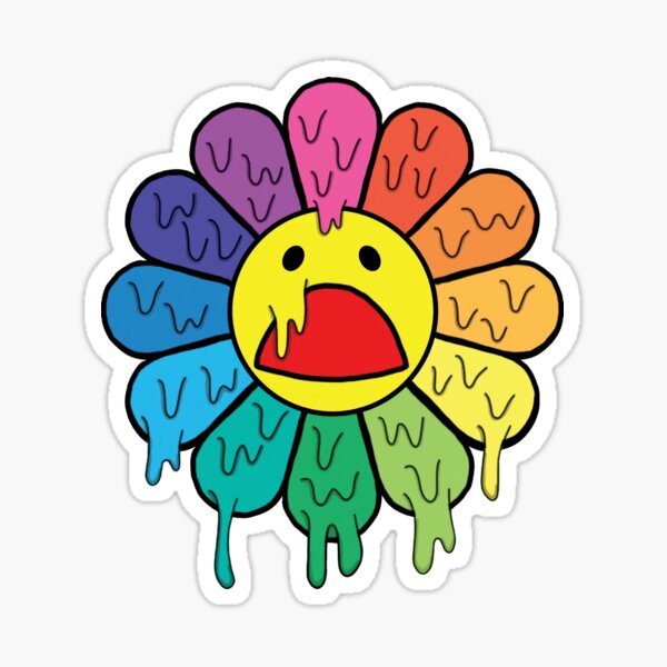 fleur triste Sticker