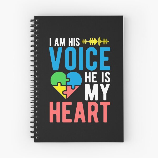 Item preview, Autism Mom of Boy I am his voice he is my heart Autism Awareness Month Gifts for mom of boy with autism designed and sold by alenaz.