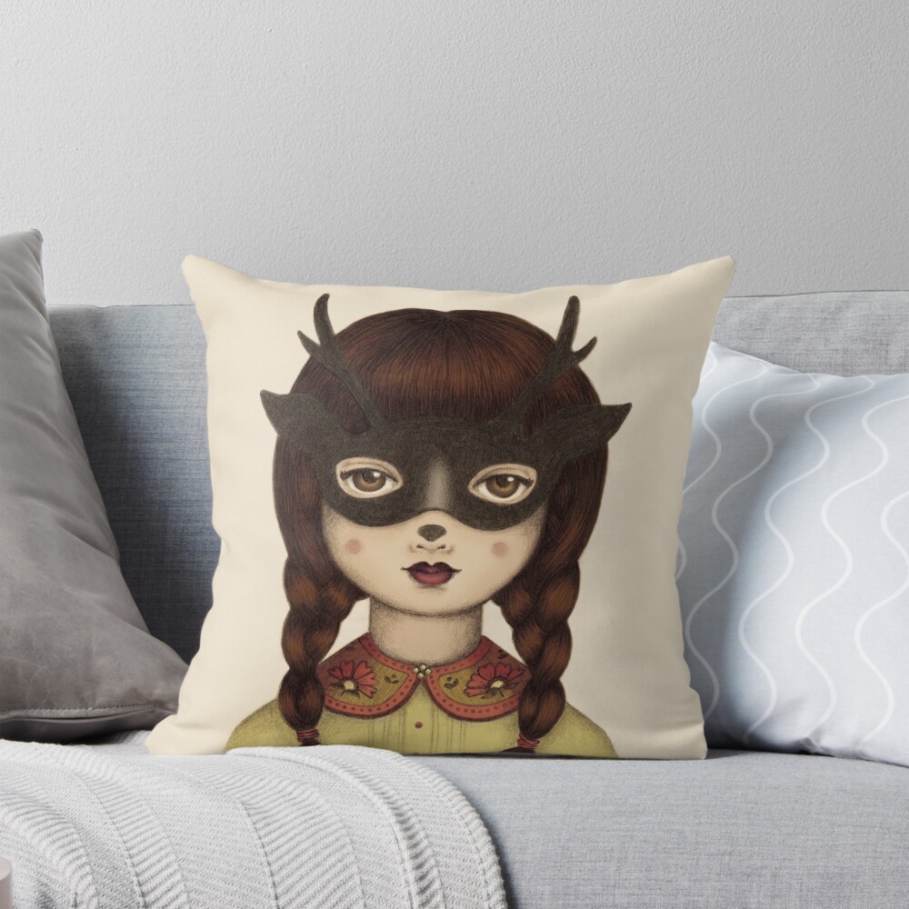 Item preview, Throw Pillow designed and sold by twocrowsart.