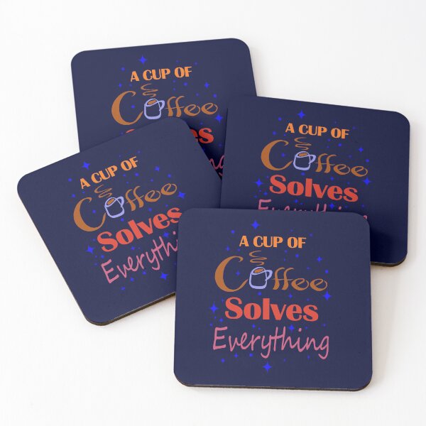 Item preview, A Cup of Coffee Solves Everything designed and sold by denip.