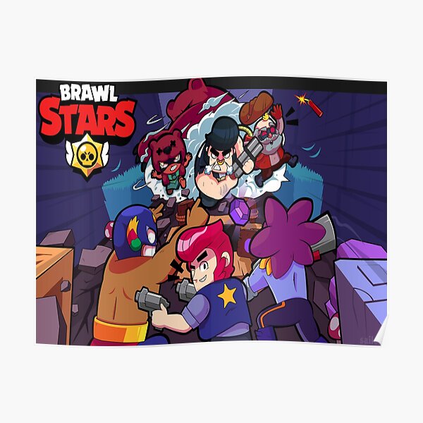 Brawl Stars Characters Poster