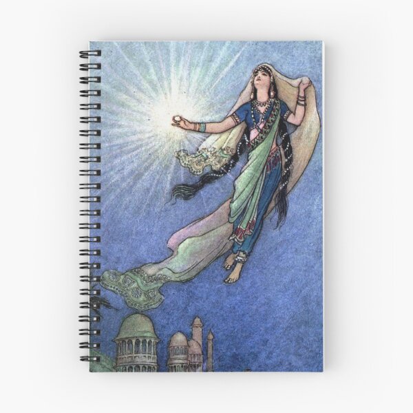 Item preview, Magical light from Tales from Bengal vintage illustration art  - Warwick Goble designed and sold by Vintage Designs +.