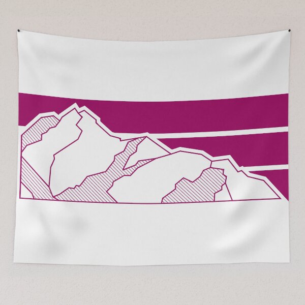Item preview, simple mountain line-art for adventure lovers climbing fans designed and sold by Half Mess.