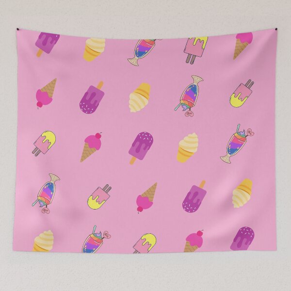 Item preview, Summery Pink Icecreams Cupcakes Lolly Patterns Galore designed and sold by NikitaAg.
