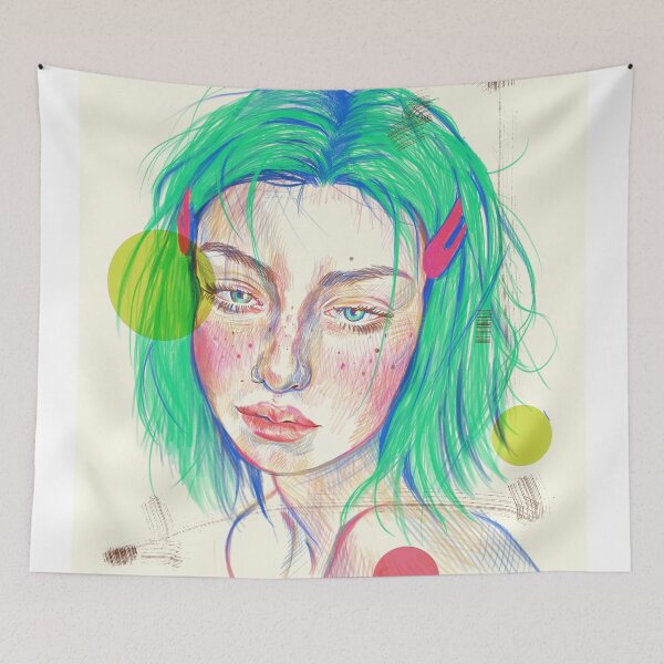 Item preview, Hair Dye Girl designed and sold by Thequietboi.