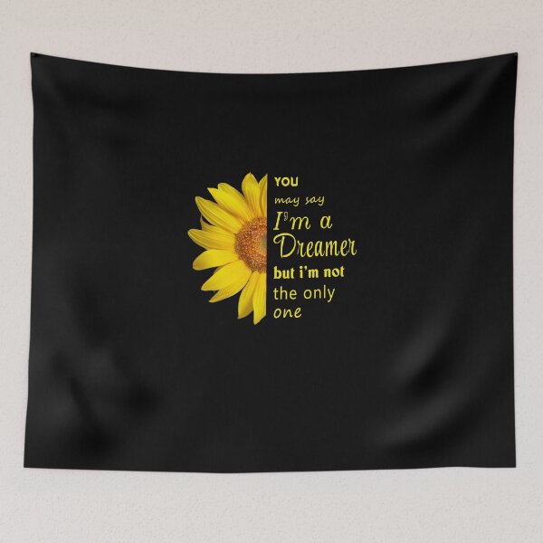 Item preview, Dreamer.. sunflower quote ..graphics print designed and sold by Peace-of-mind.