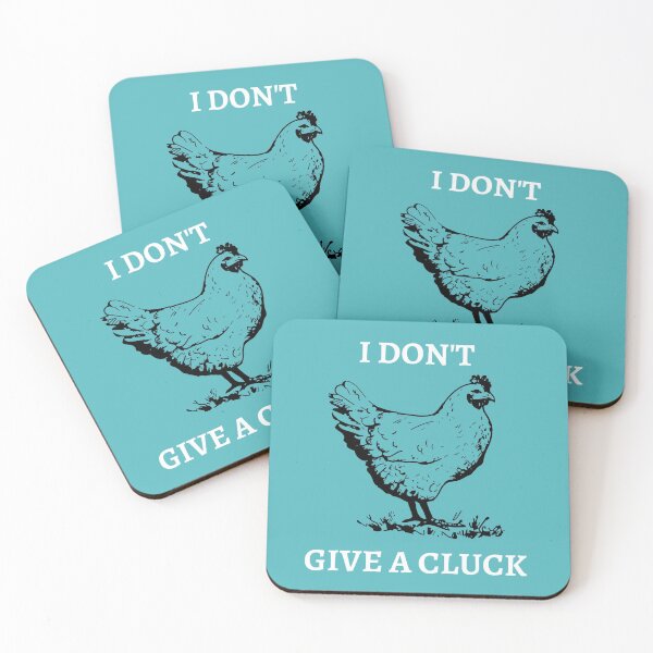 Item preview, Funny I Dont Give A Cluck Chicken designed and sold by Cluckin' Mad.