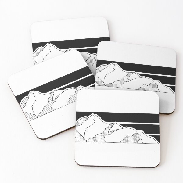 Item preview, simple mountain line-art for adventure lovers climbing fans designed and sold by Half Mess.