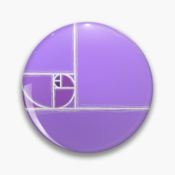 Item preview, purple fibonacci spiral golden ratio designed and sold by weilertsen.