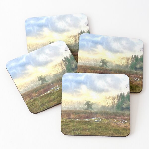 Item preview, Heath at sunset in winter designed and sold by Photopat.