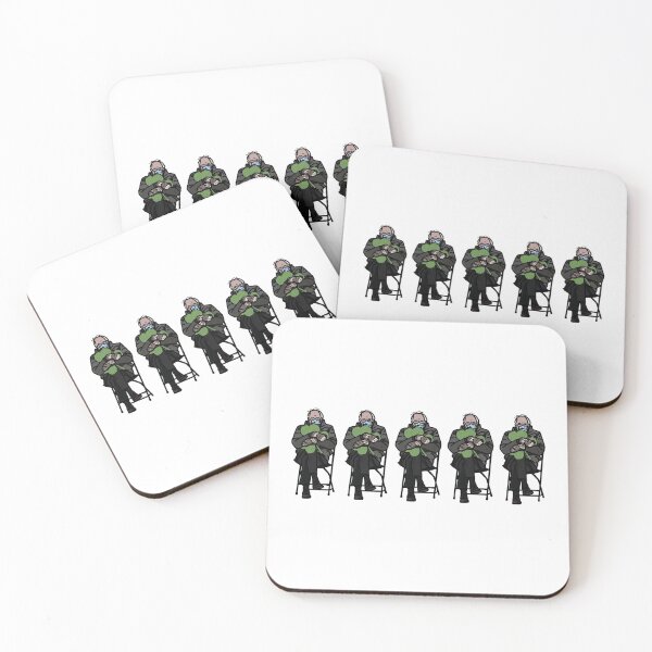 Item preview, Five Bernie Sanders in Mittens Holding Shamrocks for St Patricks Day designed and sold by ellenhenry.