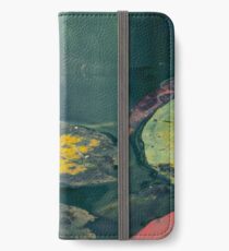 Waterlily in garden pond iPhone Wallet/Case/Skin