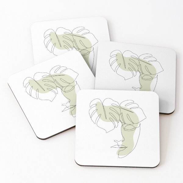 Item preview, Monstera line art minimalist. Line art plants, Line art drawing woman. Beauty woman face with monstera leaves One Line drawing art. Continuous line icon for spa salon or organic cosmetics  designed and sold by OneLinePrint.