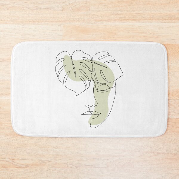 Item preview, Monstera line art minimalist. Line art plants, Line art drawing woman. Beauty woman face with monstera leaves One Line drawing art. Continuous line icon for spa salon or organic cosmetics  designed and sold by OneLinePrint.