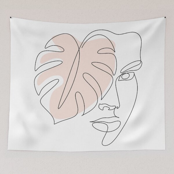 Item preview,  Monstera leaf line art. Contour drawing. Minimalism art designed and sold by OneLinePrint.