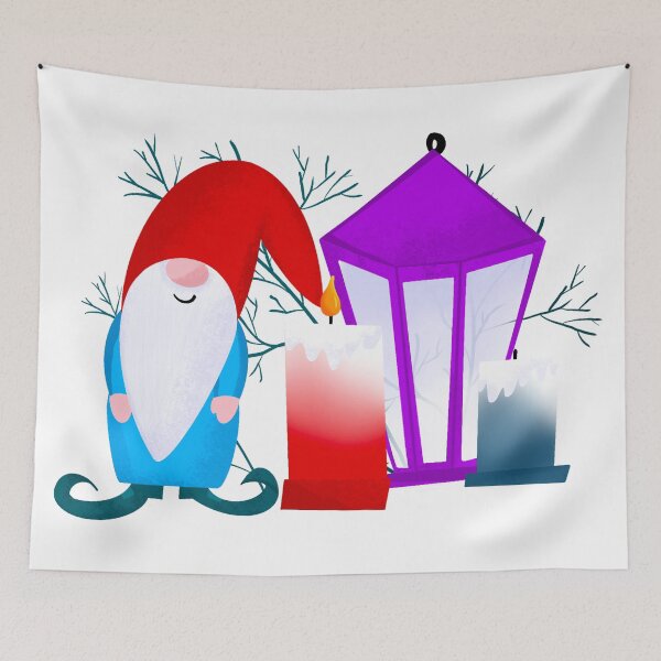 Item preview, gnome and candle stand designed and sold by springybelly.