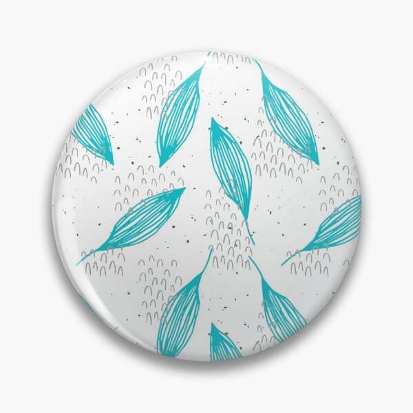 Item preview, Leaves turquoise pattern designed and sold by KQ1985.