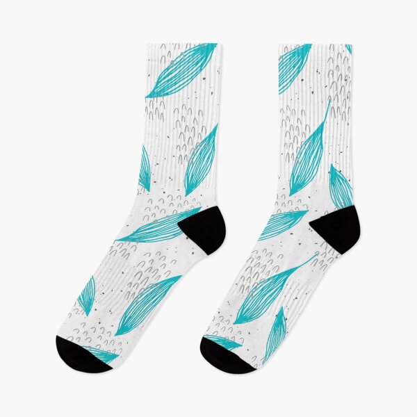Item preview, Leaves turquoise pattern designed and sold by KQ1985.